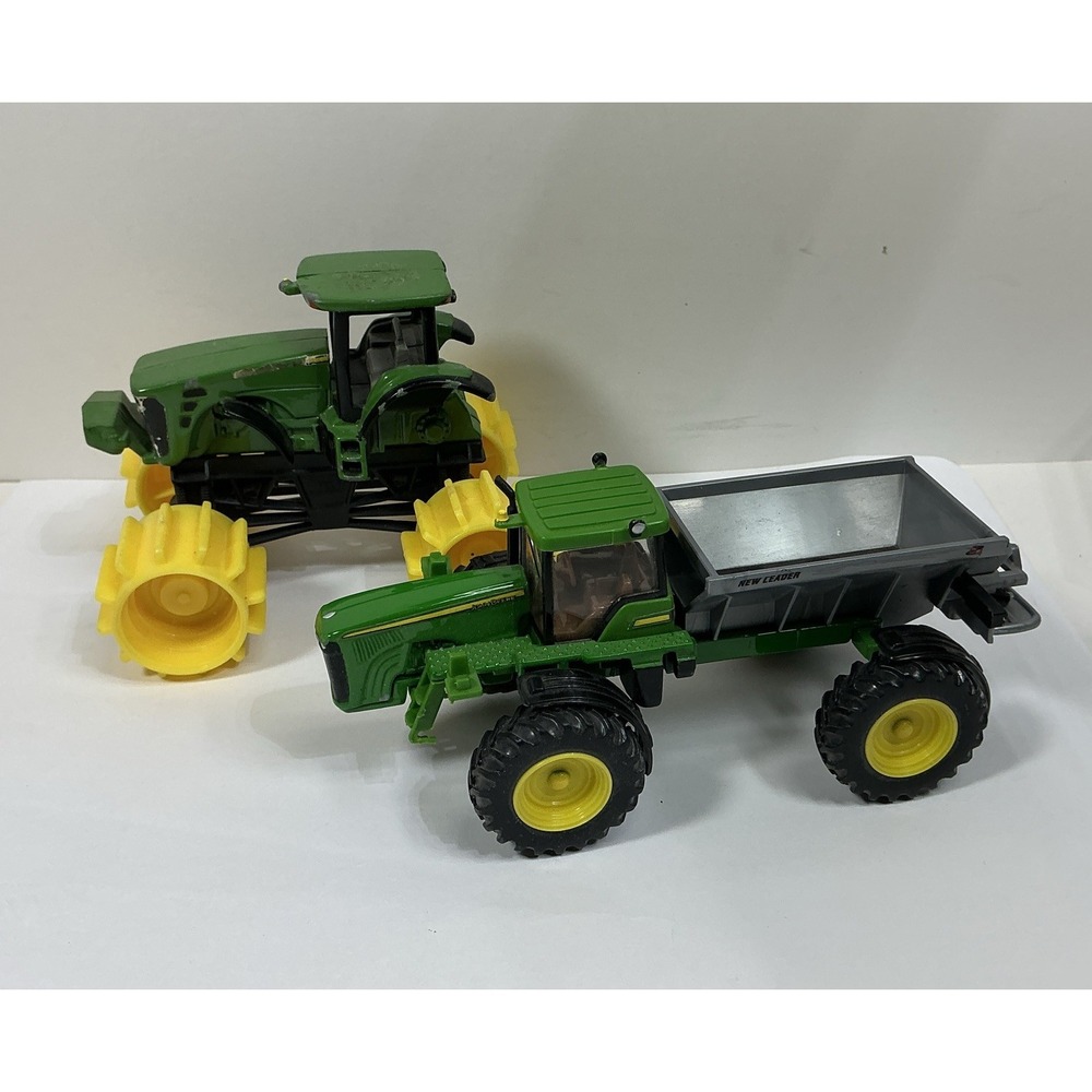 John Deere Tractor Mud‎ Monster 1/64 & 4930 Dry Box Spreader Farm Toy Diecast